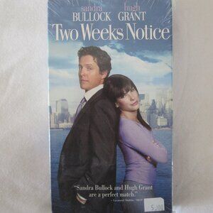 New / factory Sealed VHS Tape: Two Weeks Notice, 2002